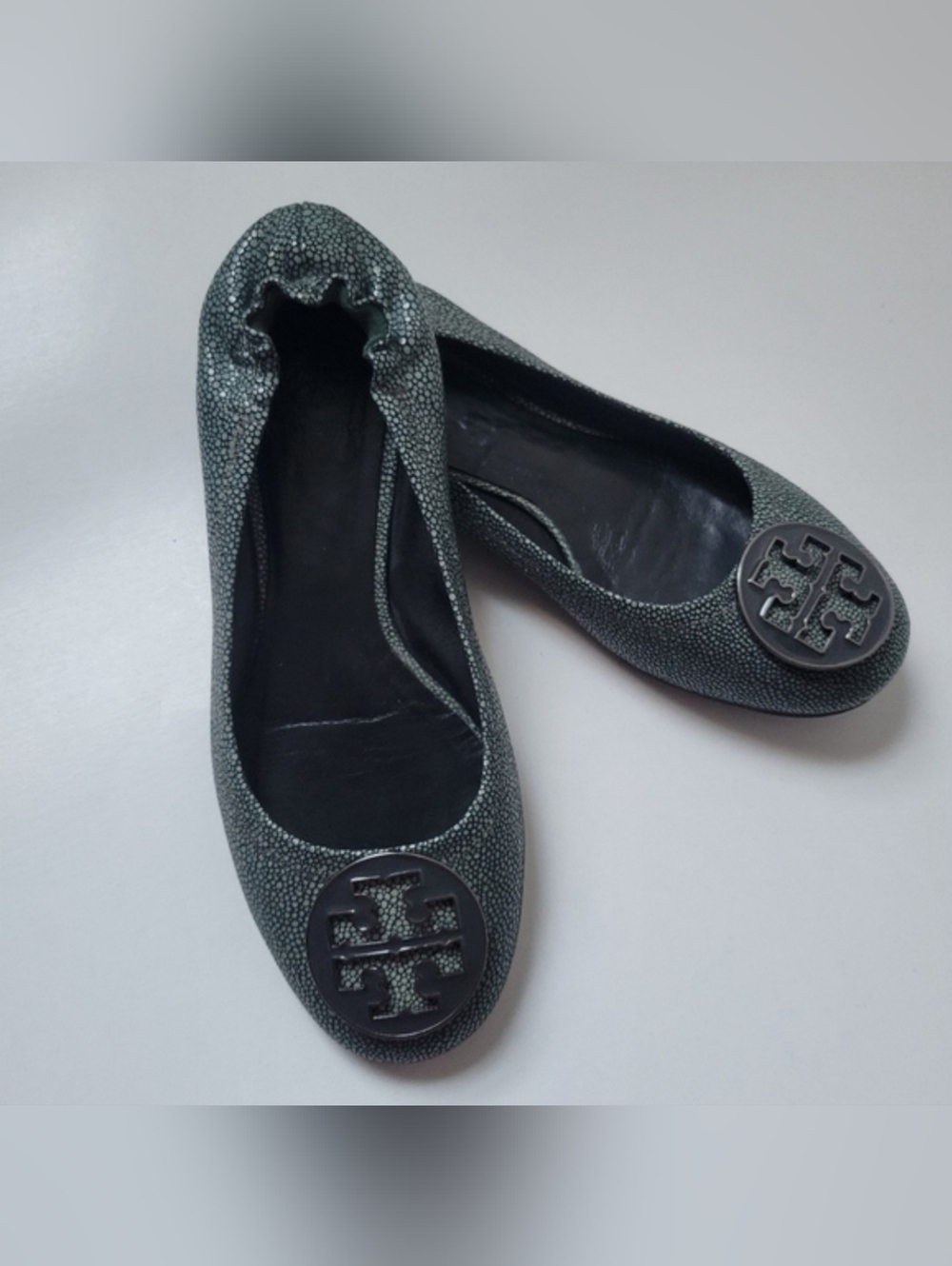 Tory burch Reva Flats leather Ballet flats size 7M.
